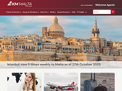 KM Malta Airlines Agent Website