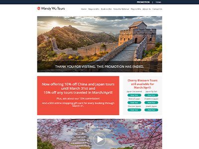 Wendy Wu Tours Promotion