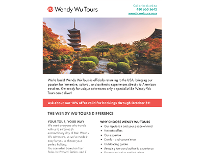 Wendy Wu Tours Email
