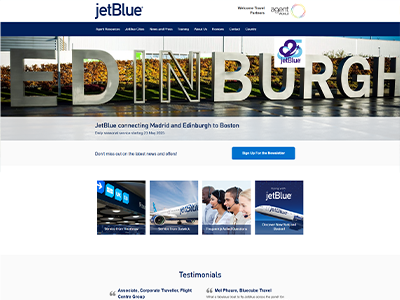 JetBlue Agent Website